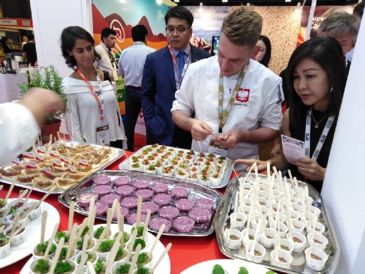 Polskie stoisko narodowe na targach Speciality and Fine Food Asia 2019 w Singapurze